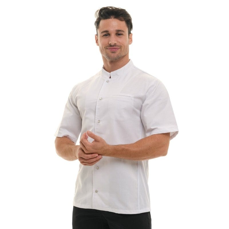 Men's White Nevada Chef Coat with Long Sleeve - MANELLI -  by Manelli | MANELLI``