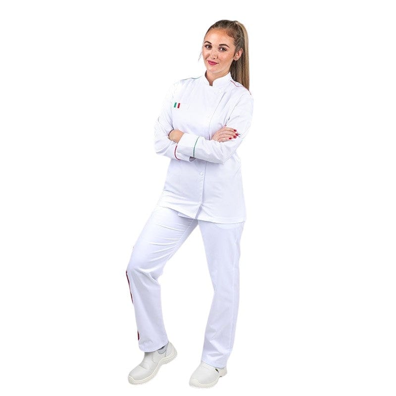 Napoli White Kitchen Trousers for Women - MANELLI -  by Manelli | MANELLI``