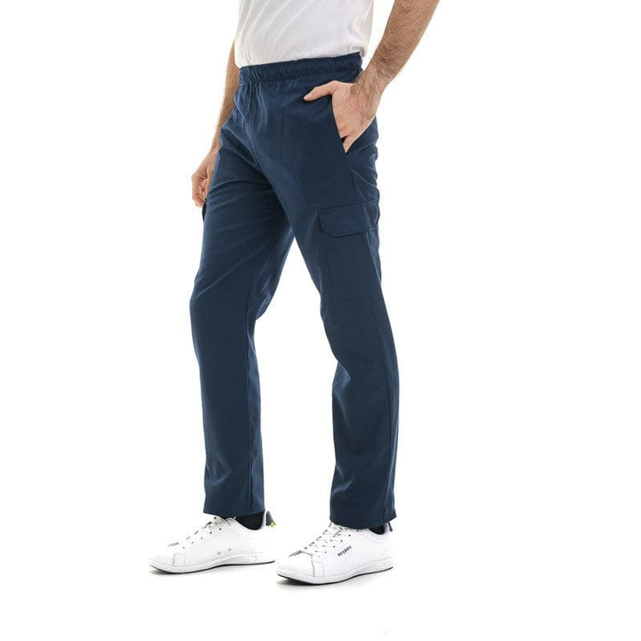 Navy Blue Kitchen Pants with Side Pockets - MANELLI -  by Manelli | MANELLI``