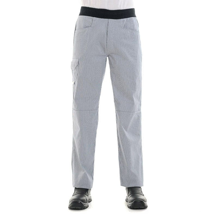 Navy Blue Lined White Pants - MANELLI -  by Manelli | MANELLI``