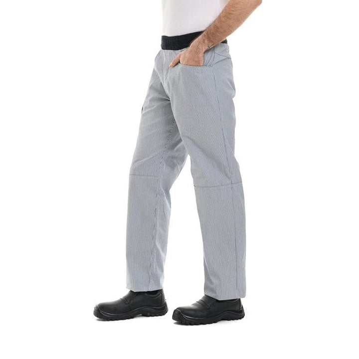 Navy Blue Lined White Pants - MANELLI -  by Manelli | MANELLI``