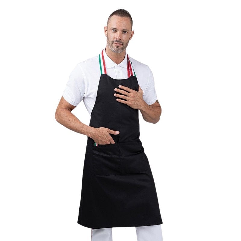 Black Napoli Bib Apron - MANELLI -  by Manelli | MANELLI``