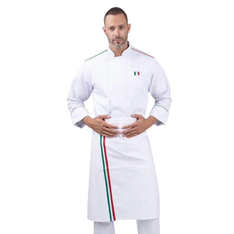 Demi-Chef Napoli White Kitchen Apron - MANELLI -  by Manelli | MANELLI``