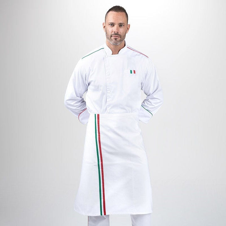 Demi-Chef Napoli White Kitchen Apron - MANELLI -  by Manelli | MANELLI``