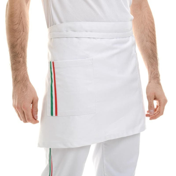 White Napoli Bartender Kitchen Apron - MANELLI -  by Manelli | MANELLI``