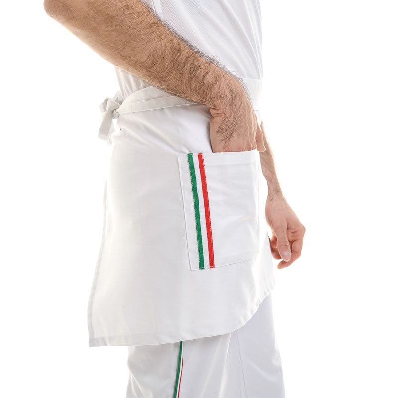 White Napoli Bartender Kitchen Apron - MANELLI -  by Manelli | MANELLI``