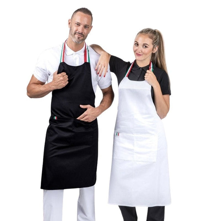 White Napoli Bib Apron - MANELLI -  by Manelli | MANELLI``