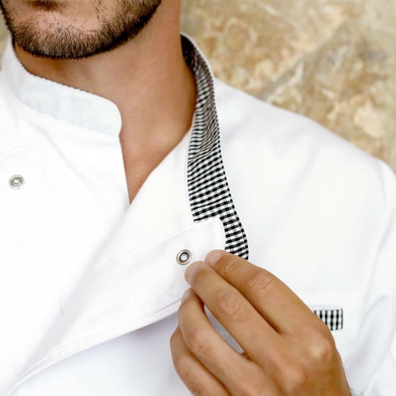 Original Kitchen Coat with White Check Patterns - MANELLI -  by Manelli | MANELLI``