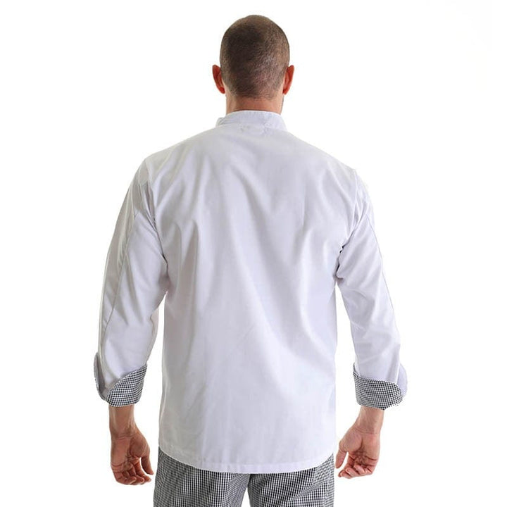 Original Kitchen Coat with White Check Patterns - MANELLI -  by Manelli | MANELLI``