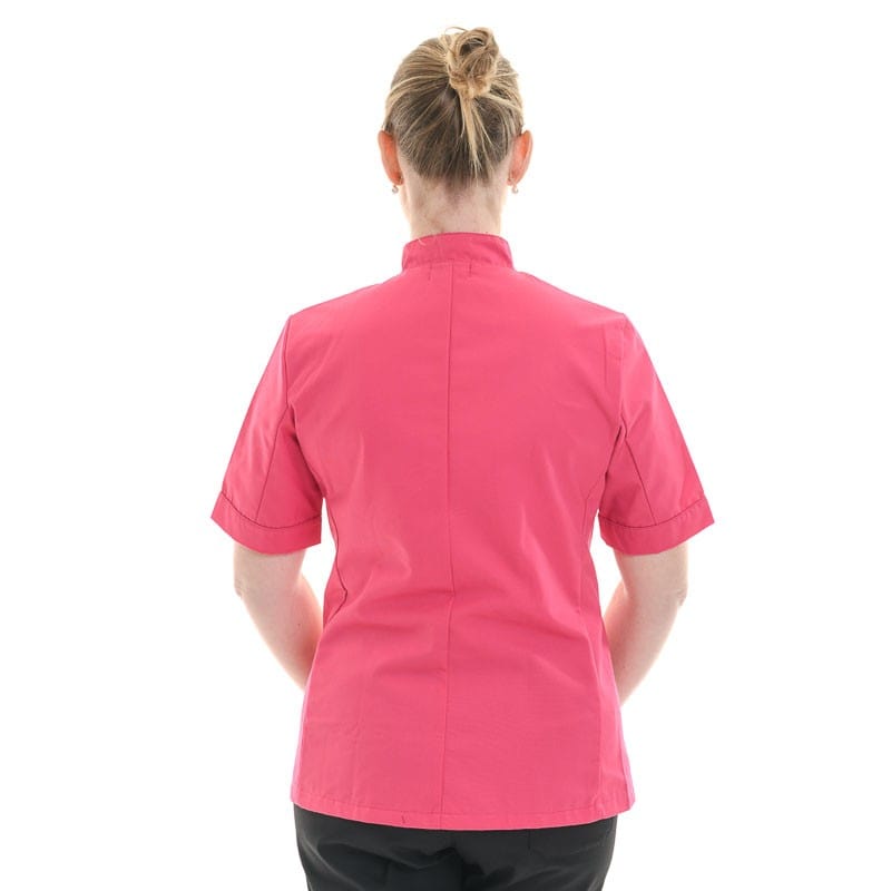 Pink Women's Kitchen Coat - Short Sleeve or Long Sleeve - MANELLI -  by Manelli | MANELLI``