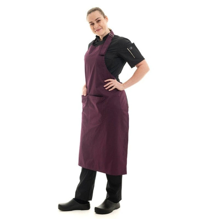 Plum Bib Apron - MANELLI -  by Manelli | MANELLI``