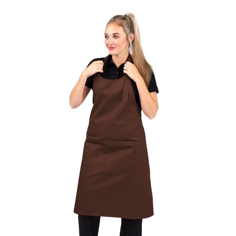 Polycotton Brown Bib Apron - MANELLI -  by Manelli | MANELLI``