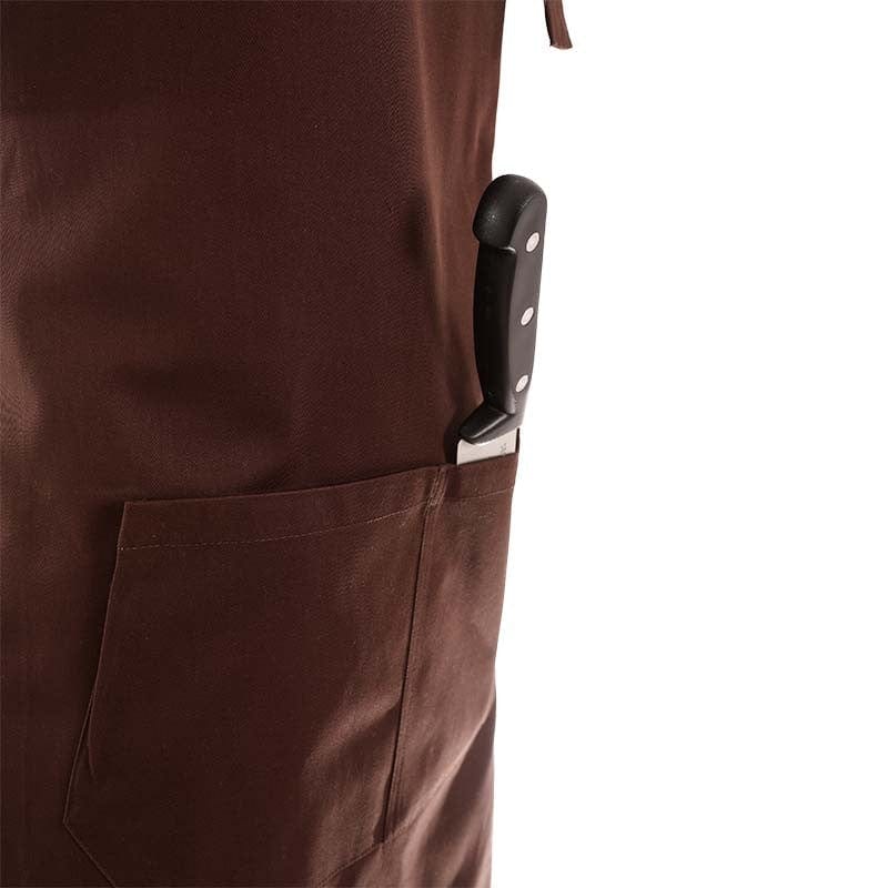 Polycotton Brown Bib Apron - MANELLI -  by Manelli | MANELLI``