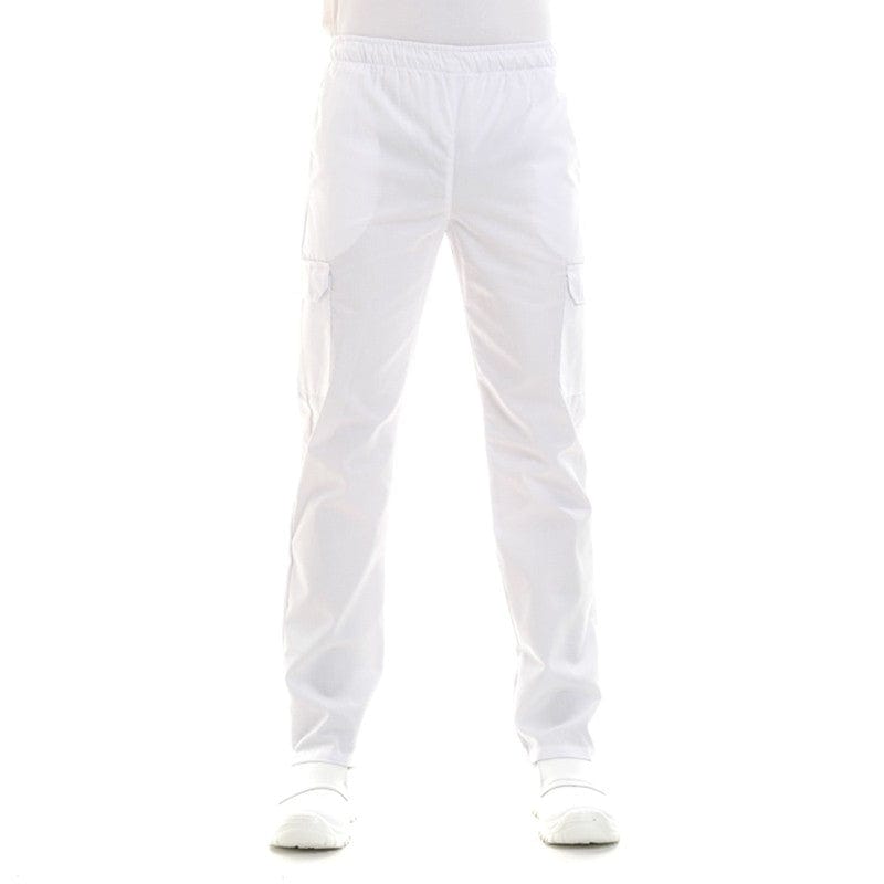 White Kitchen Pants with Side Pockets - MANELLI -  by Manelli | MANELLI``