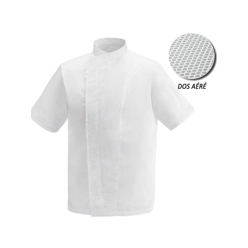 Large Size White Kitchen Coat with Ventilated Back - MANELLI -  by Manelli | MANELLI``