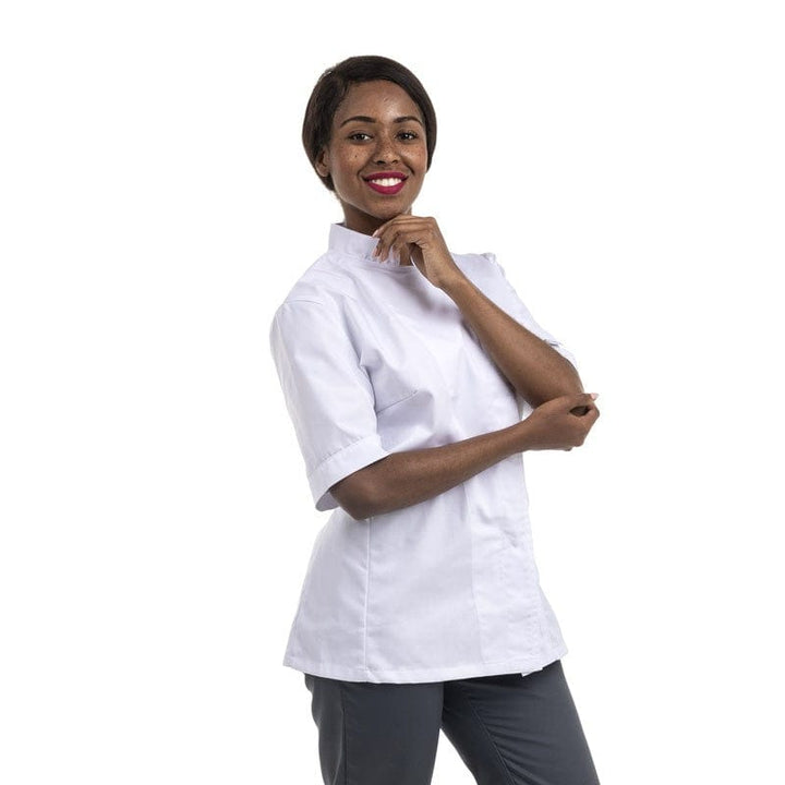 Women's Long Sleeves White Kitchen Coat - MANELLI -  by Manelli | MANELLI``