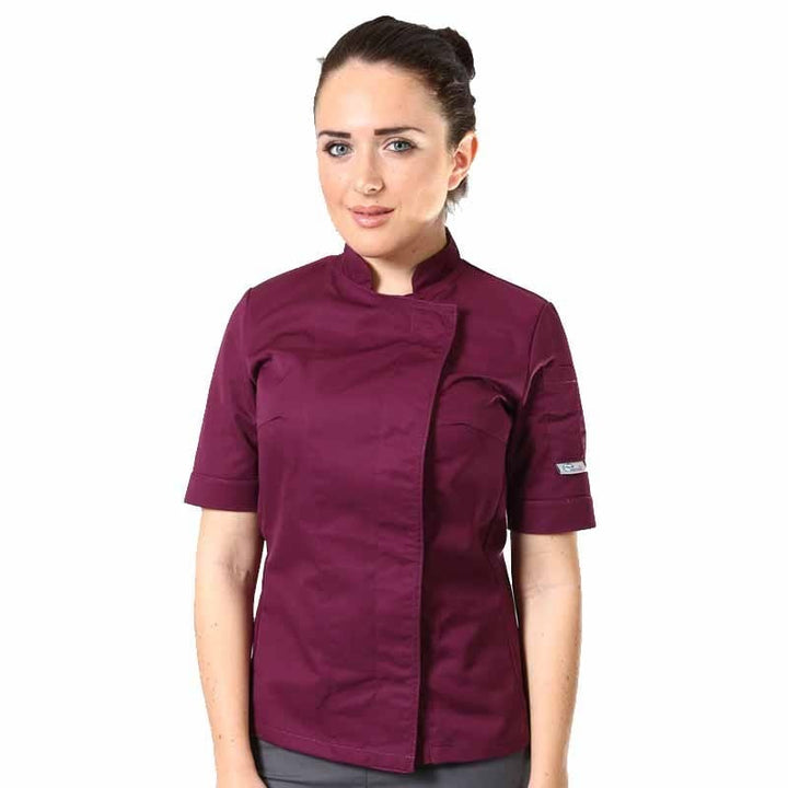 Women's Plum Long Sleeve Kitchen Coat - MANELLI -  by Manelli | MANELLI``