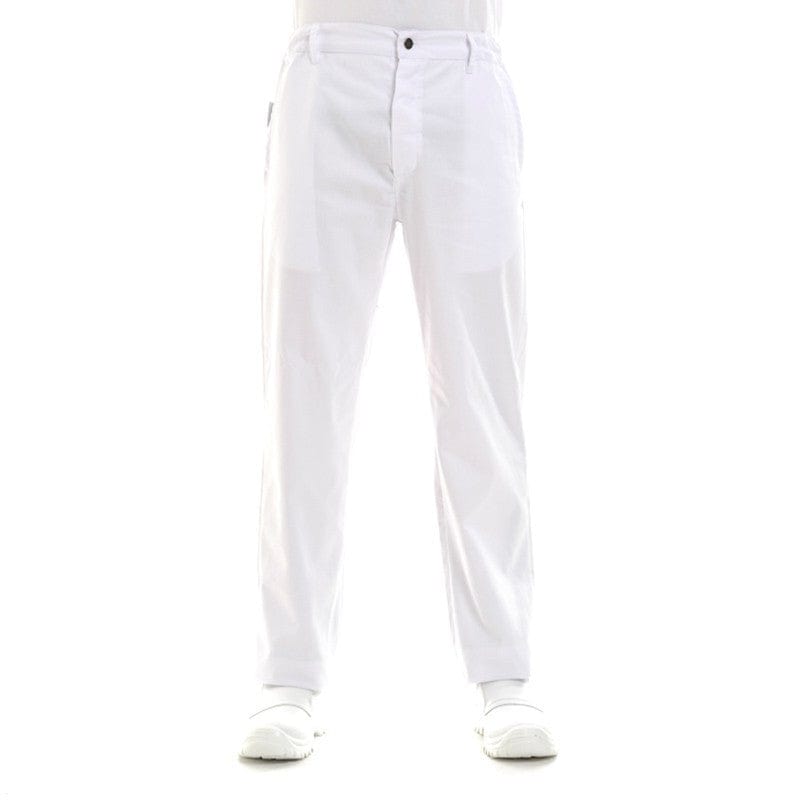 Louis White Kitchen Trousers with Buttons - MANELLI -  by Manelli | MANELLI``