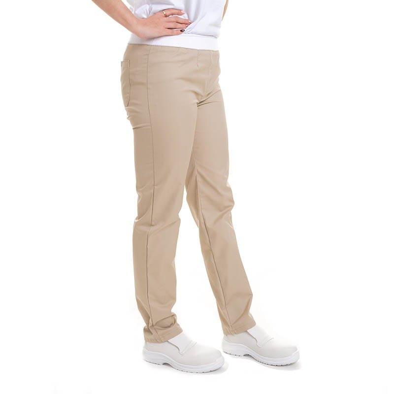 Women's Beige Slim Kitchen Trousers - Manelli -  by Manelli | MANELLI``