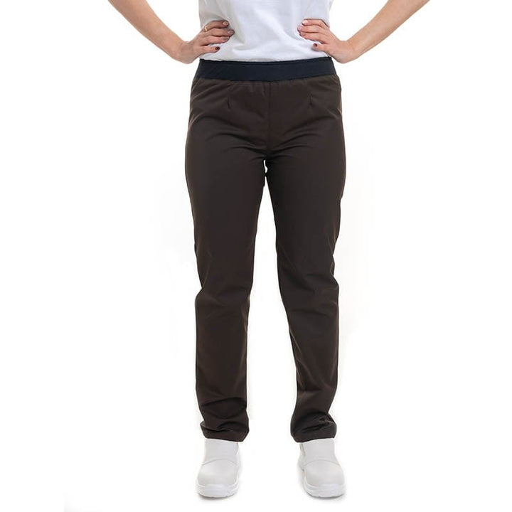 Women's Brown Slim Kitchen Trousers - Manelli -  by Manelli | MANELLI``