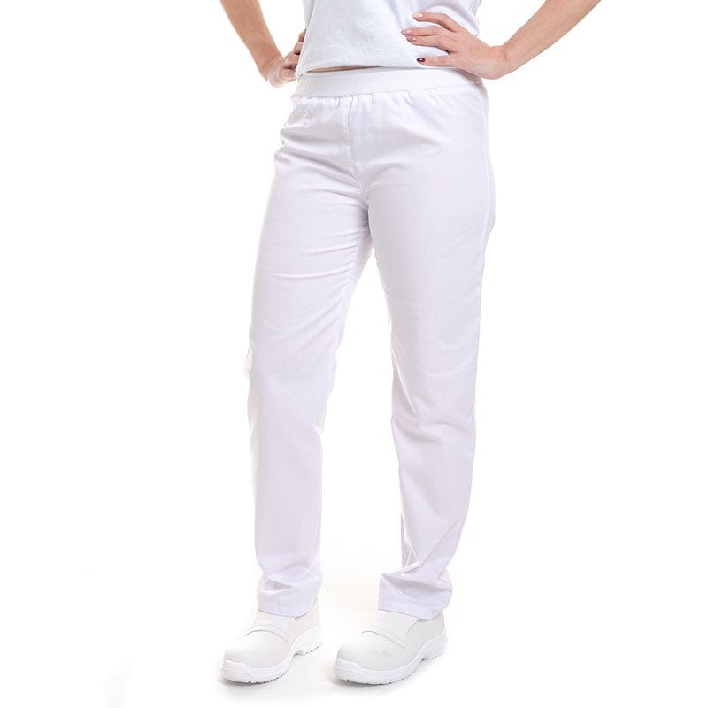 Women's White Slim Kitchen Trousers - Manelli -  by Manelli | MANELLI``