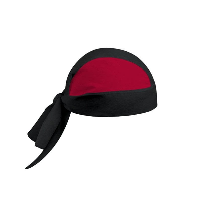 Two-Tone Black and Red Chef Bandana - MANELLI -  by Manelli | MANELLI``