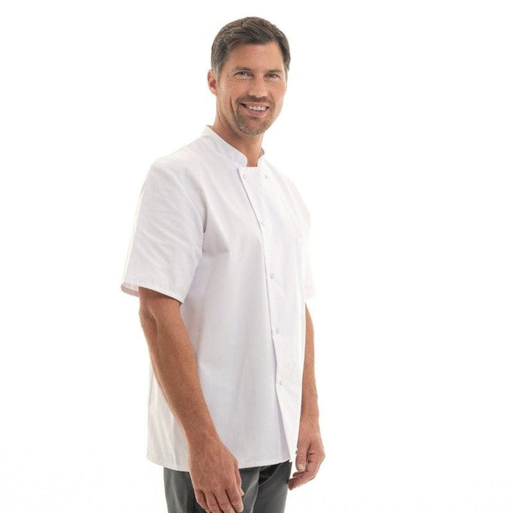 Unisex Short Sleeve White Cooking Coat - MANELLI -  by Manelli | MANELLI``