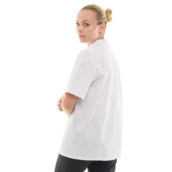 Unisex Short Sleeve White Cooking Coat - MANELLI -  by Manelli | MANELLI``