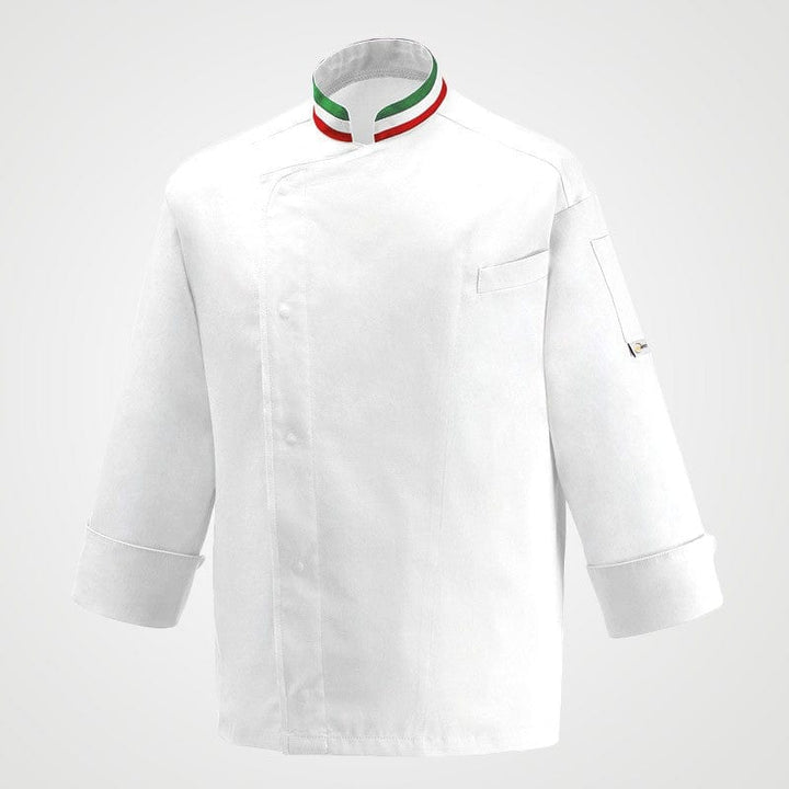 White Kitchen Coat with Italian Collar - Manelli -  by Manelli | MANELLI``