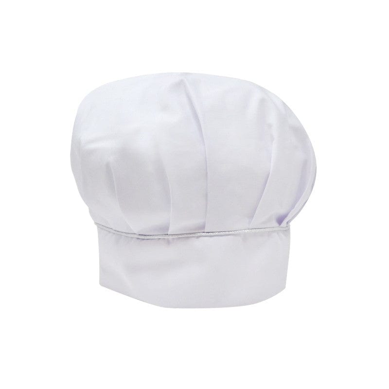 White Kitchen Hat with Silver Piping - MANELLI -  by Manelli | MANELLI``