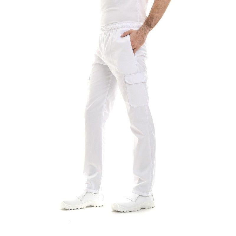 White Kitchen Pants with Side Pockets - MANELLI -  by Manelli | MANELLI``