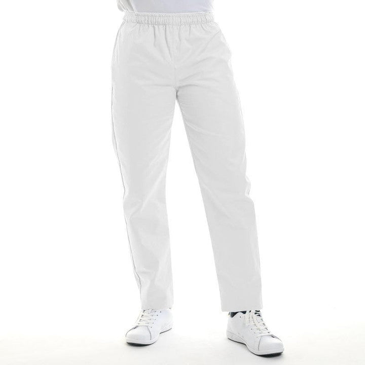 White Kitchen Trousers with Elastic Waistband - MANELLI -  by Manelli | MANELLI``