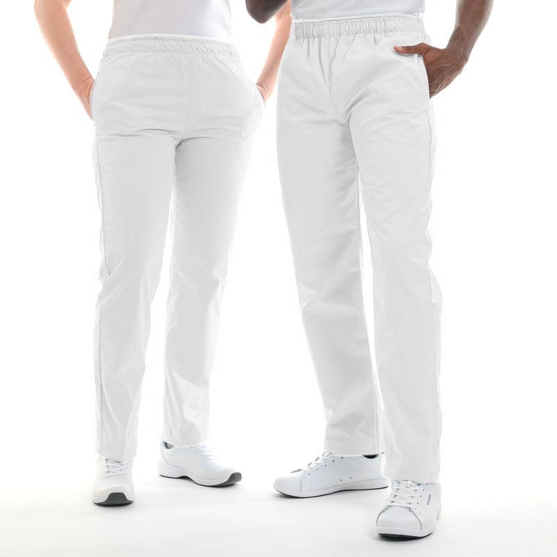 White Kitchen Trousers with Elastic Waistband - MANELLI -  by Manelli | MANELLI``