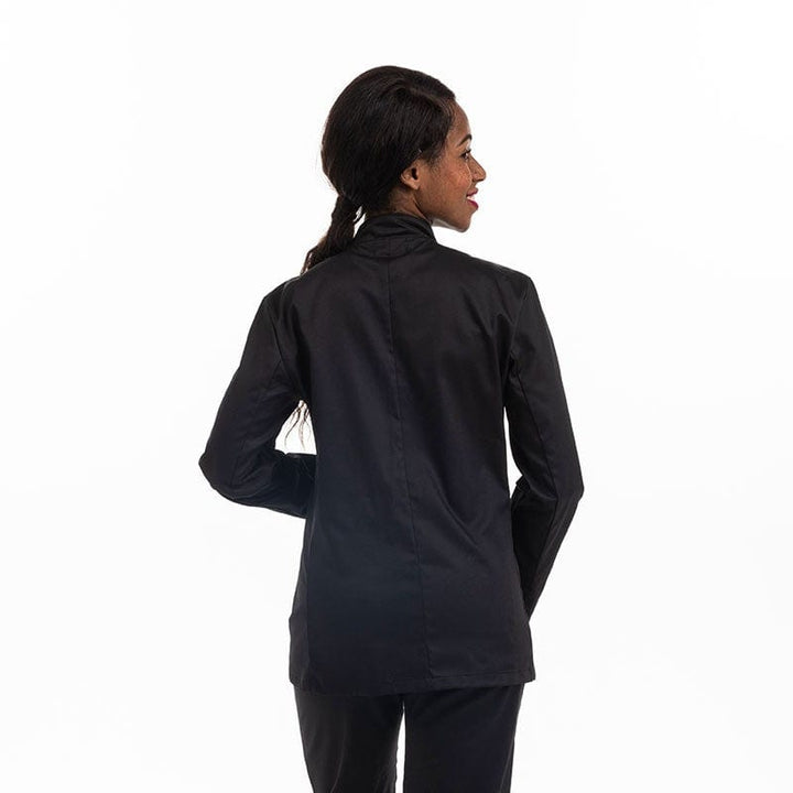 Women Eco-responsible Black Long Sleeve Kitchen Coat - MANELLI -  by Manelli | MANELLI``