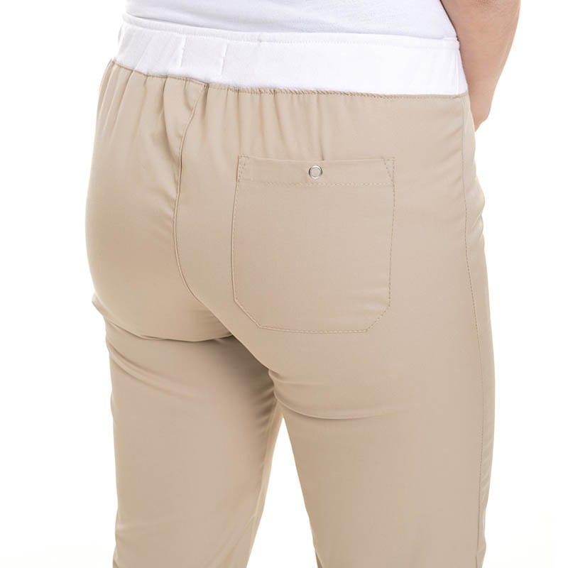 Women's Beige Slim Kitchen Trousers - Manelli -  by Manelli | MANELLI``