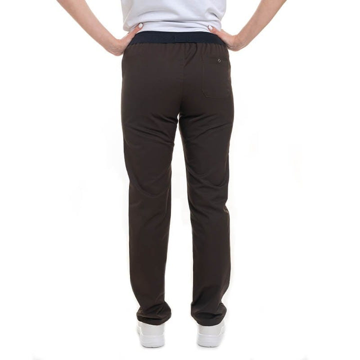 Women's Brown Slim Kitchen Trousers - Manelli -  by Manelli | MANELLI``