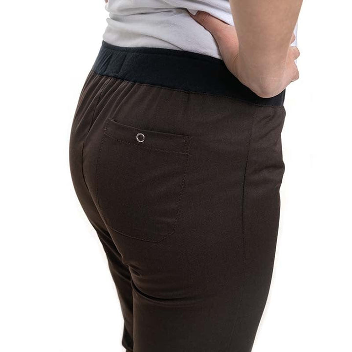 Women's Brown Slim Kitchen Trousers - Manelli -  by Manelli | MANELLI``