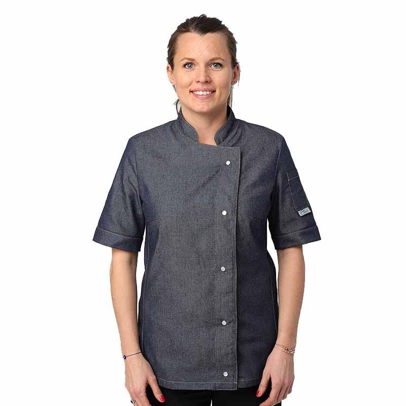 Women's Jean Long Sleeve Pocket Kitchen Coat - MANELLI -  by Manelli | MANELLI``