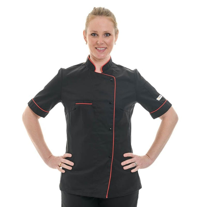 Women's Kitchen Coat with Red Piping - MANELLI -  by Manelli | MANELLI``