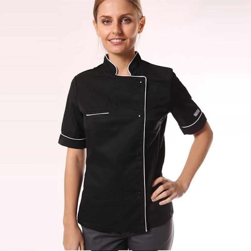 Women's Kitchen Coat with Red Piping - MANELLI -  by Manelli | MANELLI``