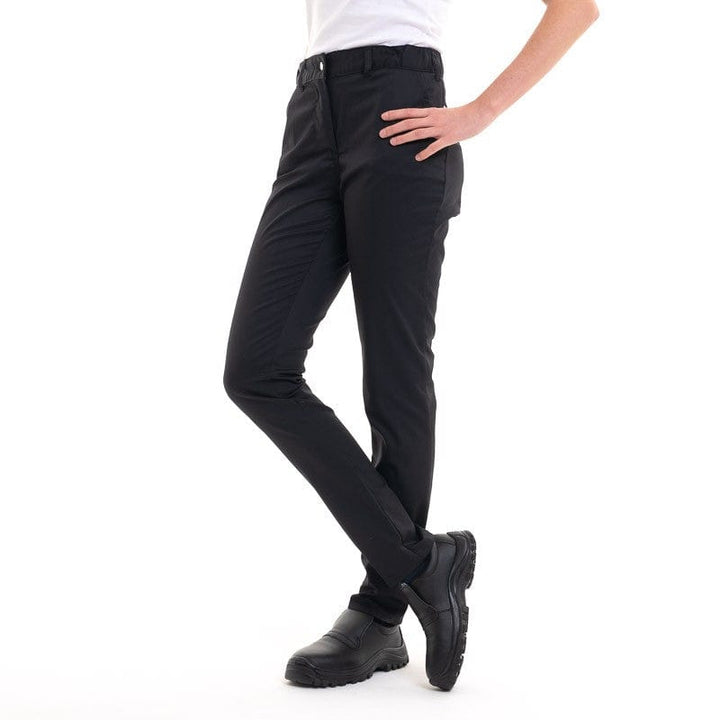 Women's Kitchen Trousers Slim Fit and Stretch Black - MANELLI -  by Manelli | MANELLI``