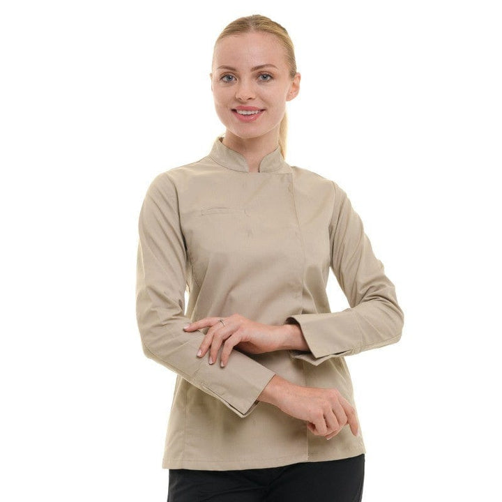 Women's Long Sleeve Beige Kitchen Coat - MANELLI -  by Manelli | MANELLI``