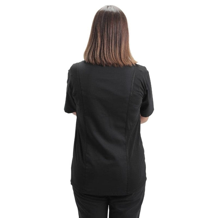 Women's Long Sleeve Black Chef Coat Marbella - MANELLI -  by Manelli | MANELLI``