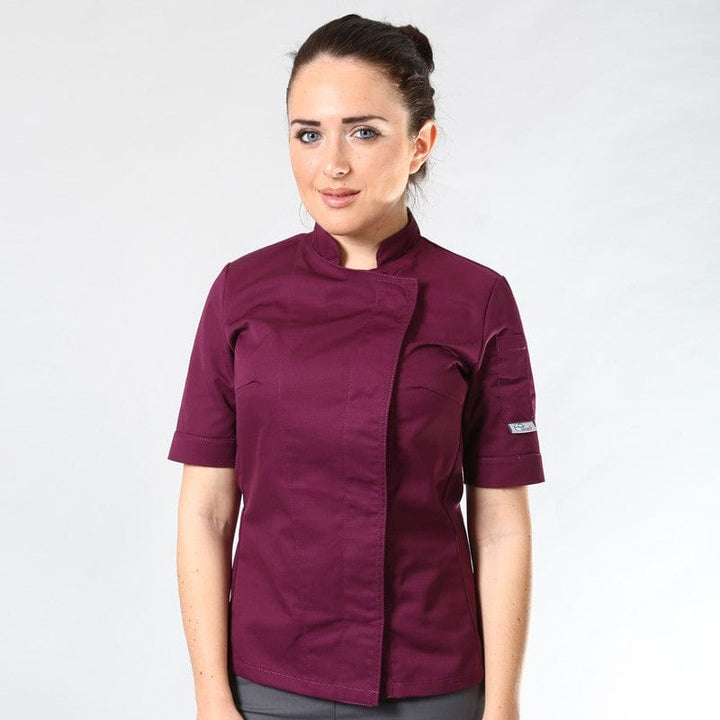 Women's Plum Short Sleeve Kitchen Coat - MANELLI -  by Manelli | MANELLI``