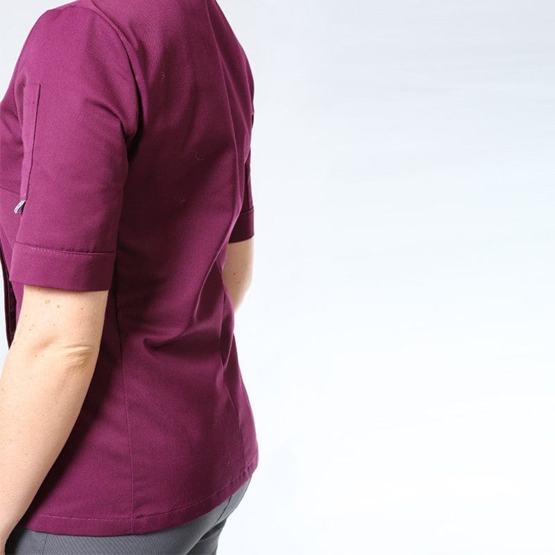 Women's Plum Short Sleeve Kitchen Coat - MANELLI -  by Manelli | MANELLI``