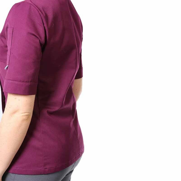 Women's Plum Short Sleeve Kitchen Coat - MANELLI -  by Manelli | MANELLI``