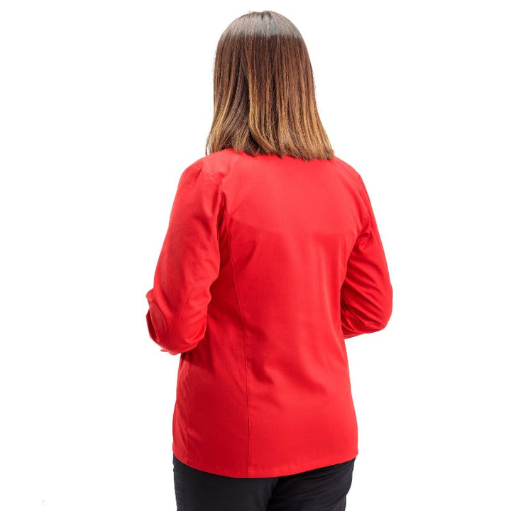 Women's Red Long Sleeve Chef's Coat - MANELLI -  by Manelli | MANELLI``