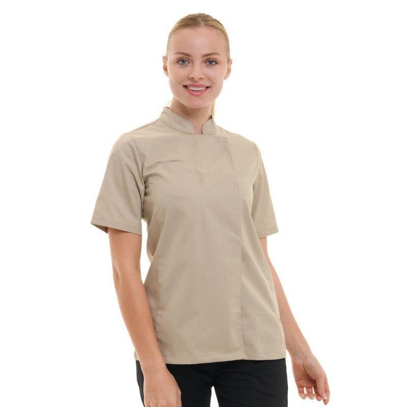 Women's Short Sleeve Beige Kitchen Coat  - MANELLI -  by Manelli | MANELLI``