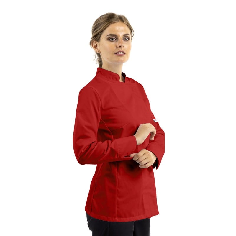 Women's Short Sleeve Red Kitchen Coat - MANELLI -  by Manelli | MANELLI``