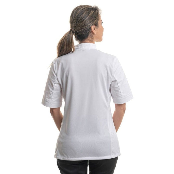 Women's White Kitchen Coat Long Sleeve Large Size - MANELLI -  by Manelli | MANELLI``